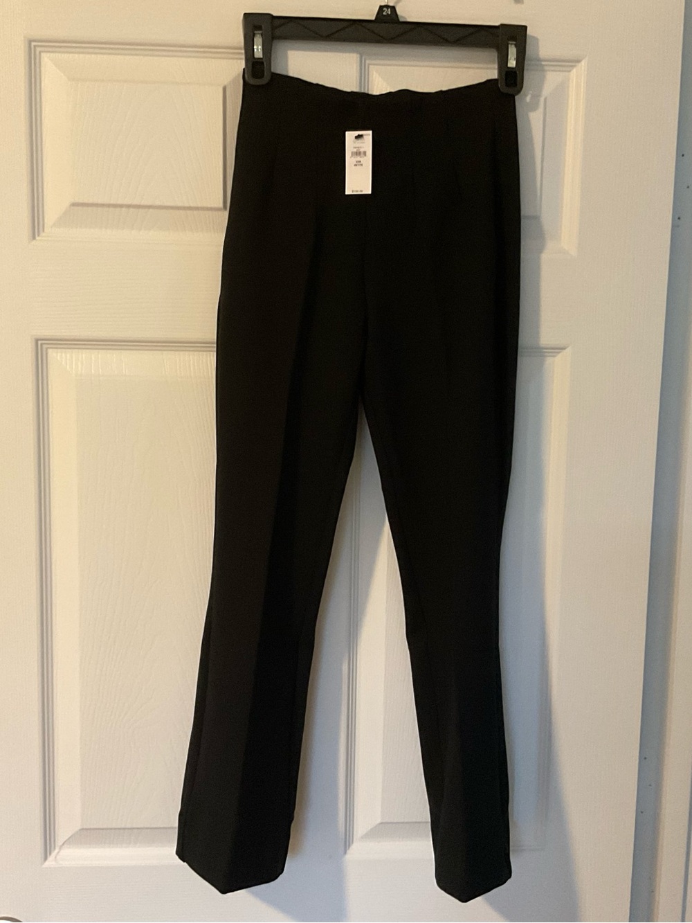 Black Women's Tailored Cropped Ponte Pants